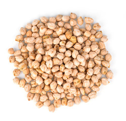 Chickpea on a white background