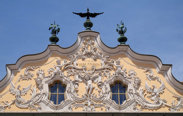 Obraz premium House of Falcon, the finest Rococo style building in the Wurzburg, Germany