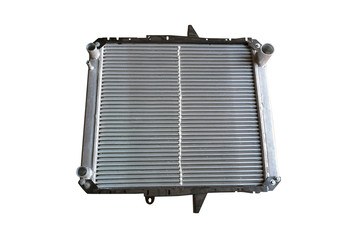 truck car radiator isolated on white background