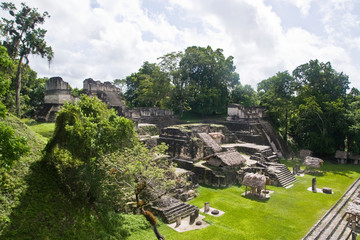 Mayan temples in Tikal, Guatemala, Central America 