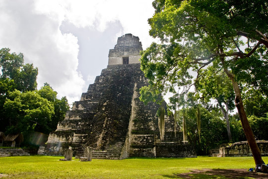 Mayan temples in Tikal, Guatemala, Central America 