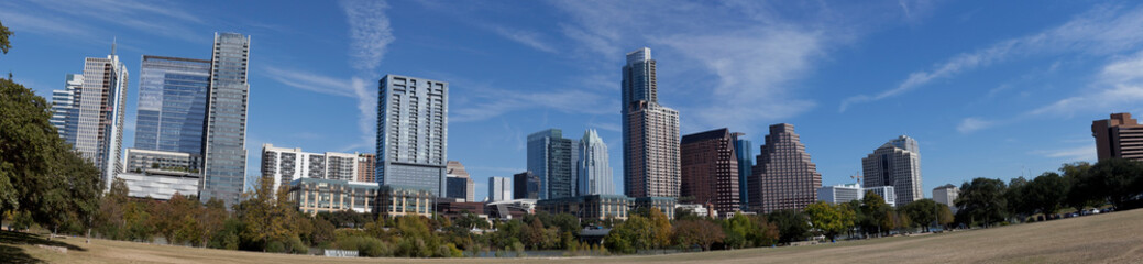 Fototapeta na wymiar Austin, Texas skyline panorama.