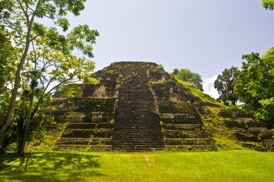Mayan temples in Tikal National Park, Guatemala, Central America 