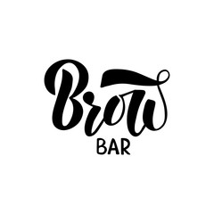 Brow bar lettering