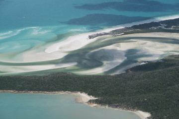 Whitehaven Beach der Whitsundays von Oben - Great Barrier Reef Australien