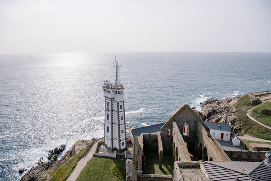 Coastline with monuments