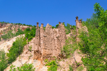 Rock structure "Djavolja Varos" (Devil's town) near Kursumlija on south Serbia
