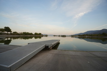 Obraz na płótnie Canvas lakeside dock