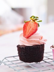 dessert with whipped cream