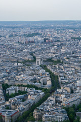 Obraz premium Paris panoramic air view from the Eiffel Tower. Travel around Paris. Sightseeing of France.