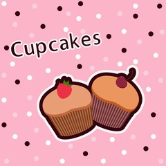 cupcake with cherry