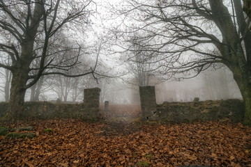 entrance to an old graveyard