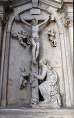 Altar of the Saint Mary Magdalene in Cistercian Abbey of Bronbach in Reicholzheim near Wertheim, Germany