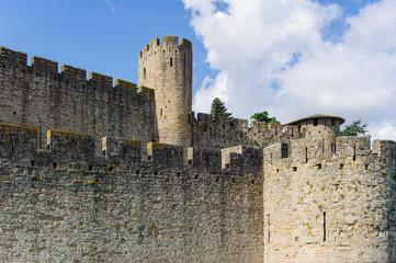 Altstadt von in Carcassonne in S&uuml;dfrankreich.