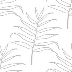 Fototapeta premium seamless floral pattern tropical palm leaves