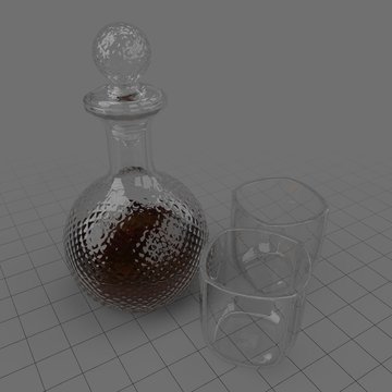 Decanter with glasses