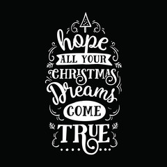 Merry Christmas typography.