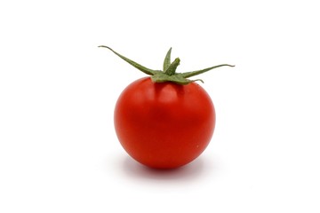 tomato - fresh red cocktail tomato isolated on white background