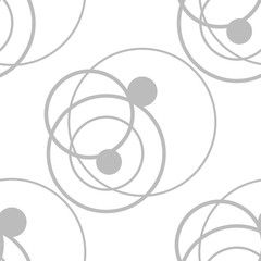 Geometric seamless pattern. Circles and rings