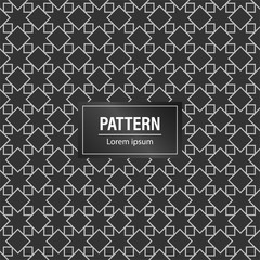 Minimal geometric pattern background. Black pattern background