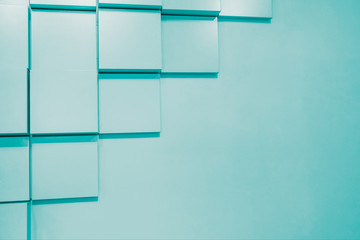 Cubism. The texture of the walls, a colorful hue. Decor cubes.