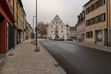 Blick auf den Industrie- und Wirtschaftsstandort Schweinfurt mit seiner historischen Altstadt, Unterfranken, Bayern, Deutschland