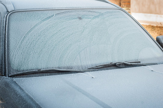 frosted glass and car wipers