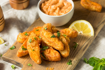 Homemade Deep Fried Halloumi Fries
