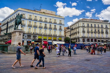 Naklejka premium Madryt, Puerta del Sol