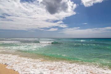 A Beach and the Ocean on the Island of Barbados