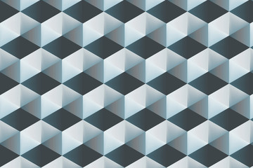 Modern and stylish blue digital geometric background with different shapes.	