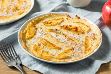 Homemade Apple Dutch Pannekoek Pancake