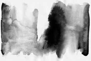Black white watercolor background © SweetRenie