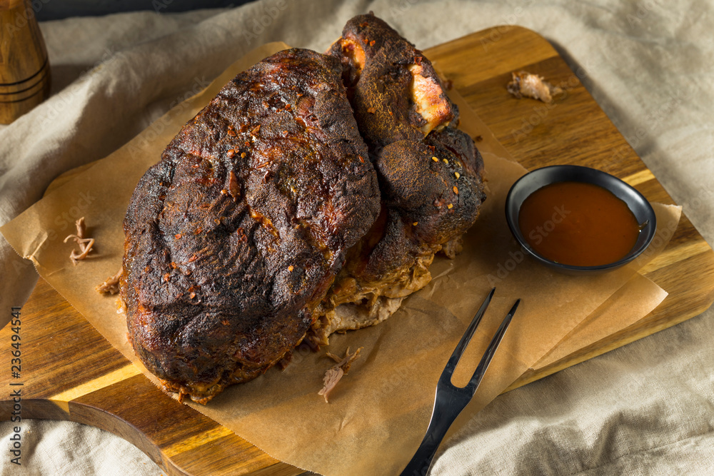 Sticker Smoked Roasted Pork Butt Shoulder