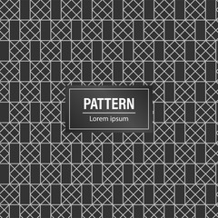 Minimal geometric pattern background. Black pattern background