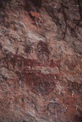 Cueva con  pintura rupestre