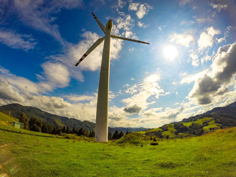 Wind Turbine. Rytro, Poland.