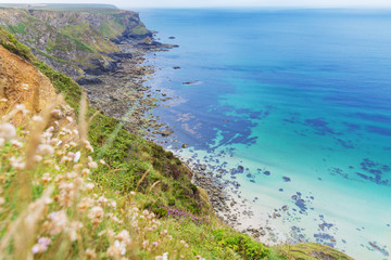 Popular Heritage Coast Atlantic ocean, Cornwall, England, United Kingdom