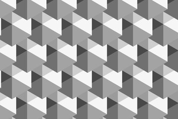 Modern and stylish digital geometric black and white background with different shapes.	