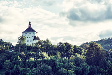 New Castle with forest, Banska Stiavnica