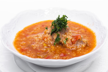 Kharcho, traditional Georgian soup
