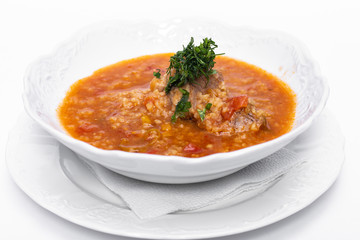 Kharcho, traditional Georgian soup
