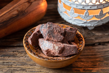 Daemonorops draco, or dragon's blood dried resin