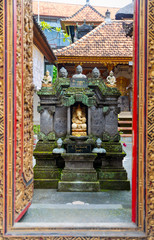 Traditional Balinese Ganesha statue the God of wisdom and prosperity