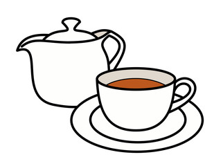 ティーセットお茶(色)