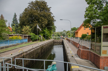 Schleuse in Lübz, Mecklenburg-Vorpommern