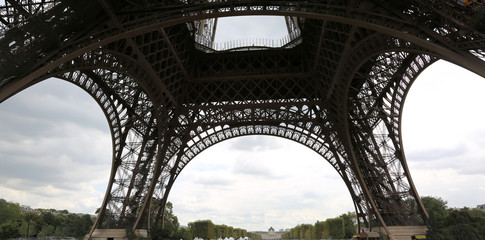 Detail of truss of Eiffel Tower