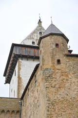 Fototapeta na wymiar view of the long Herman tower in the Narva fortress