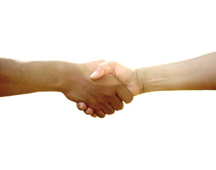 The handshake is a symbol of harmony.