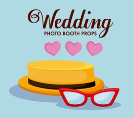 elegant male hat with eyeglasses